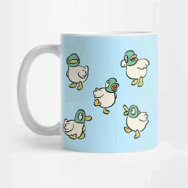 many ducks doing things / sarah and duck by mudwizard